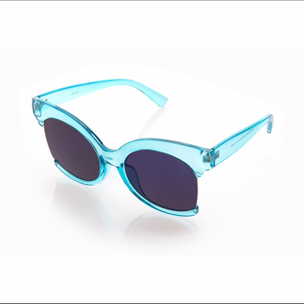 Blue retro sunglasses